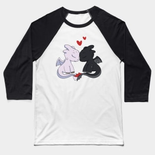 Love of dragons, Black fury & Light fury, Httyd characters, Toothless Baseball T-Shirt